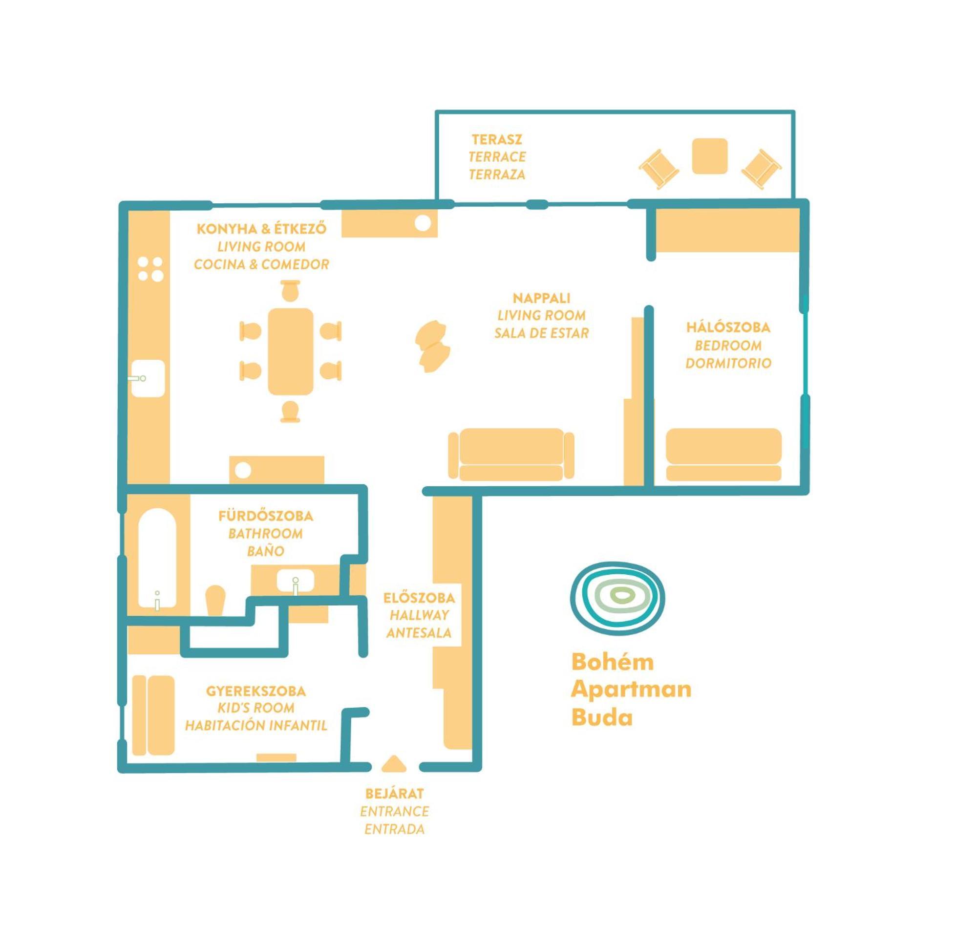 Bohem Apartman Buda 布达佩斯 外观 照片